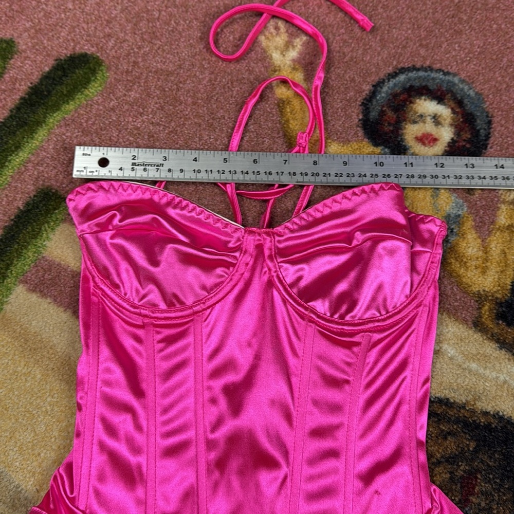 PINK SATIN BODYSUIT - Picture 14 of 14
